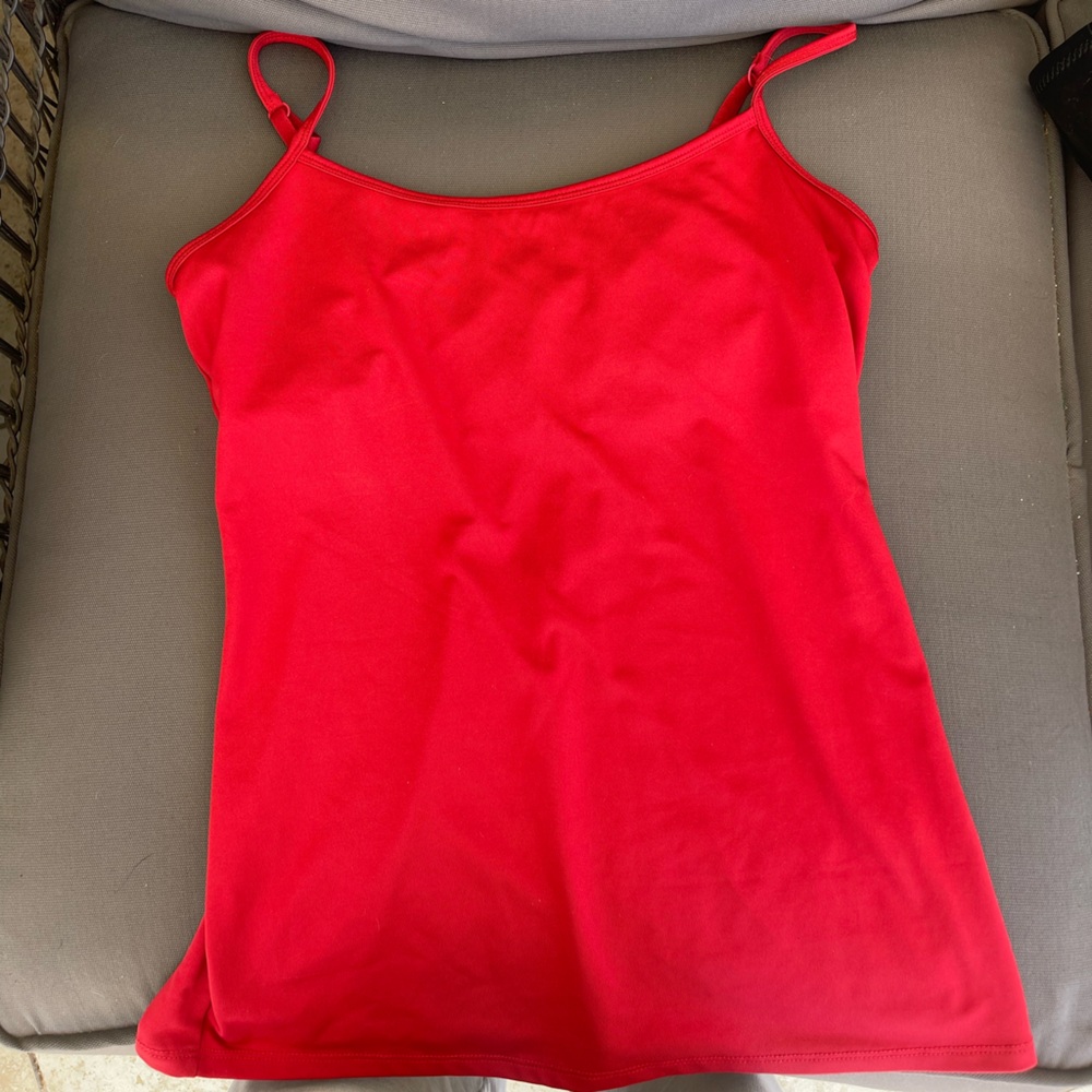 New York & Company Red Spaghetti Strap Cami